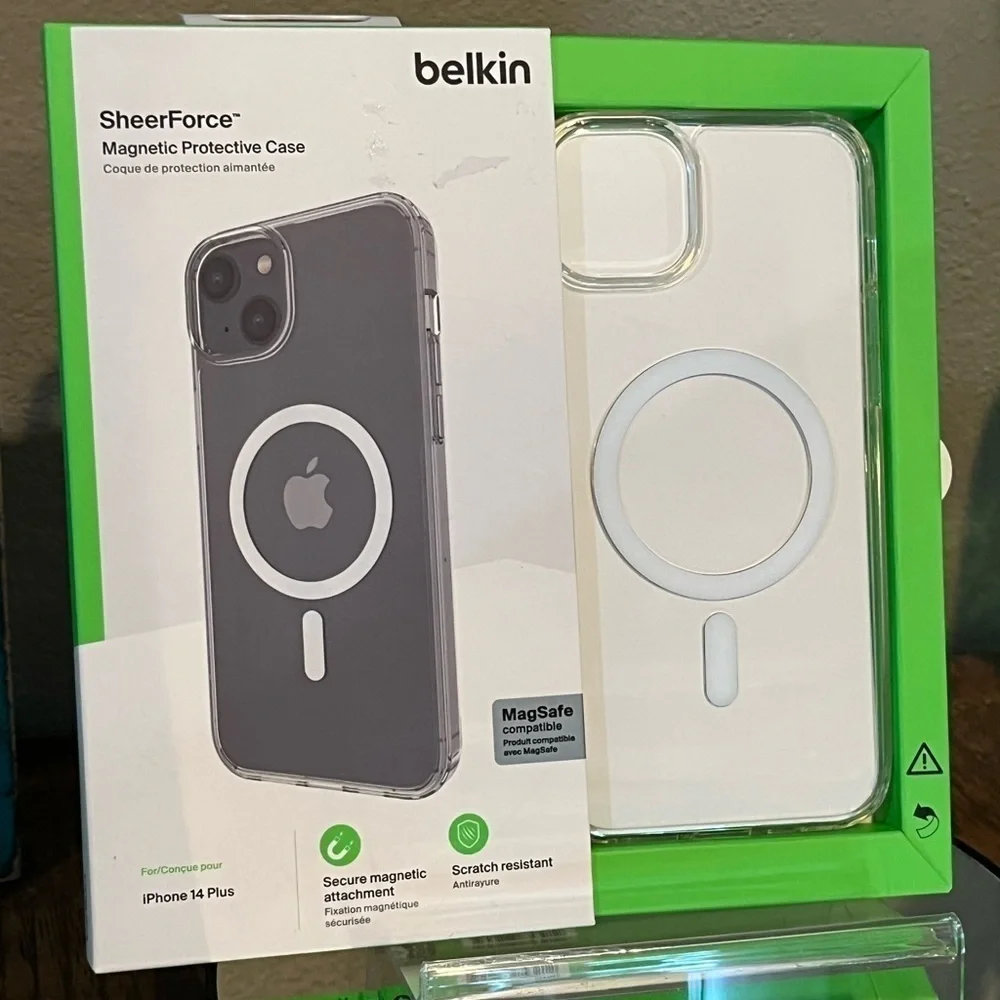 Belkin SheerForce Magnetic Protective Case, for iPhone 14 plus, new!